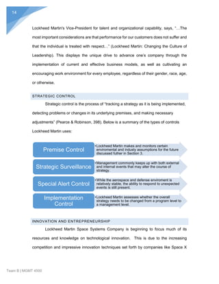 Csr Model Example Lockheed Martin Lockheed Martin Case Study_Final Draft | PDF