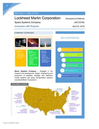 Csr Model Example Lockheed Martin Lockheed Martin Case Study_Final Draft | PDF