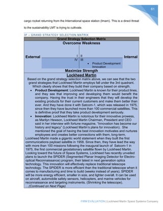 Lockheed Martin Disqualification Statement Example Lockheed Martin Case Study_Final Draft | PDF