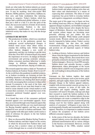 Modern Styling Trends in Fashion Industry | PDF