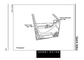 Quick Index 
379 
Driver’s Door 
 