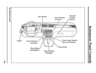 Instrument Panel Controls 
105 
The instrument panel 
 