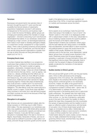 Global Risks to the Business Environment