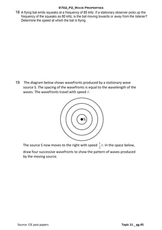 9702_p2_wave properties_em spectrum_doppler effect | PDF