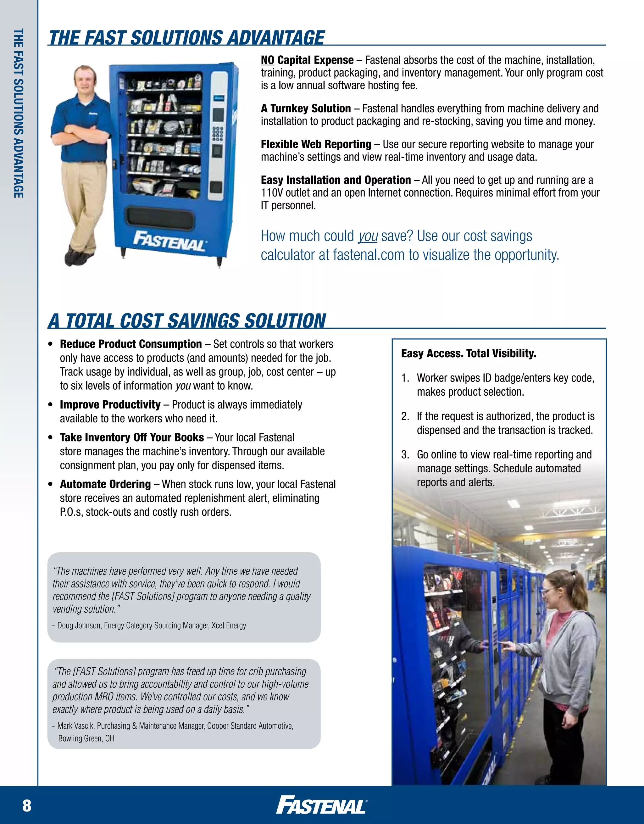 FAST Solutions "AllInclusivw Guide TO Fastenal's Vending Solutions" PDF