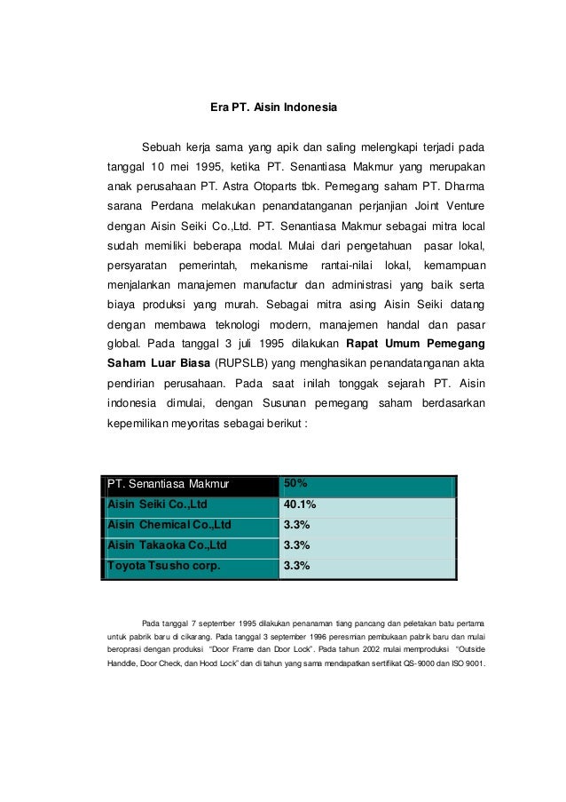 Contoh Surat Lamaran Pt Aisin - SuratMenyurat.net