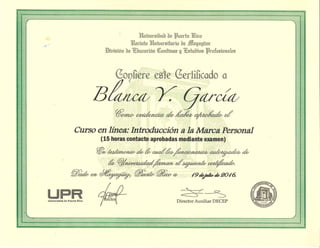 Curso Marca Personal - Blanca Garcia