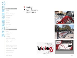 971030 ［討論］現有公共單車系統視覺識別
