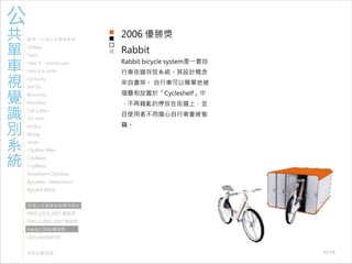 971030 ［討論］現有公共單車系統視覺識別