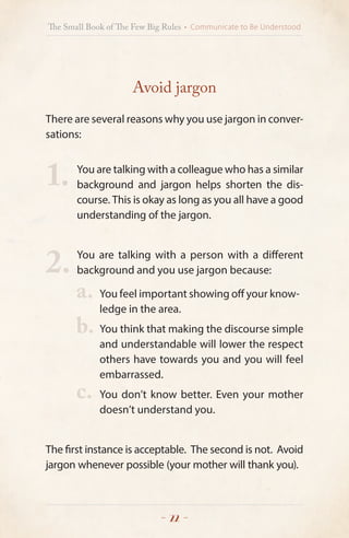 Avoid Using Jargon Example The-Small Book-of-The-Few-Big-Rules-OutSystems | PDF