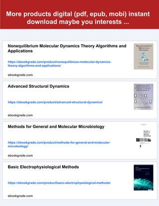 Ab initio molecular dynamics basic theory and advanced methods 1st | PDF