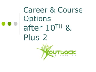 Career & Course
Options
after10TH   &
Plus 2
 