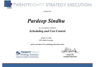 Scheduling and Cost Control-Certificate_Pardeep