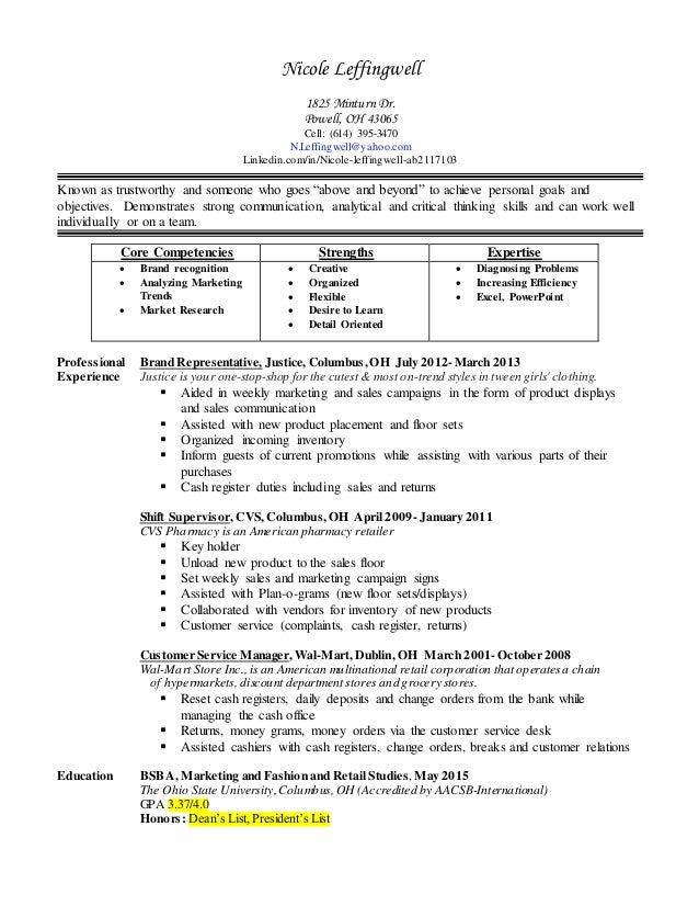 nicole leffingwell resume