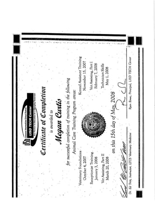 certificates votech