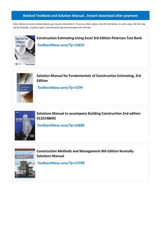 Comprehensive Guide to Estimating in Building Construction: Contracts ...