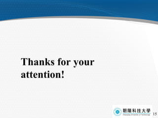 Thanks for your attention! 