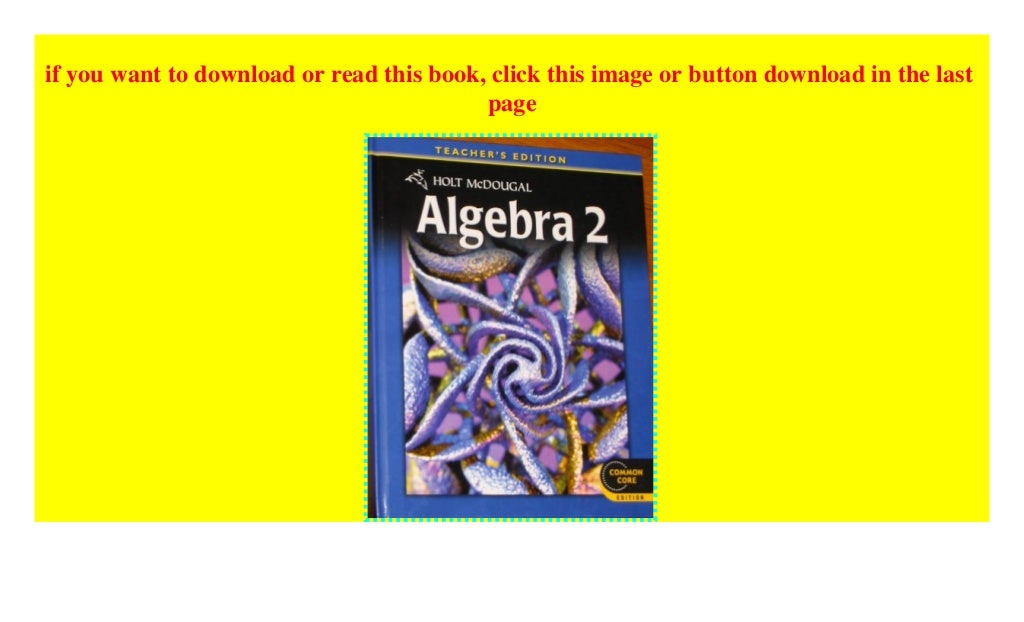 Holt McDougal Algebra 2: Common Core Teacher's Edition 2012 hardcover$@@