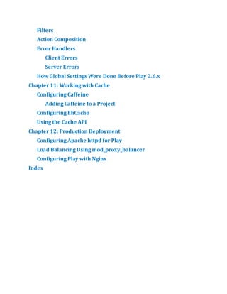 Introducing Play Framework Java Web Application Development Second ...