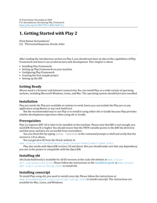 Introducing Play Framework Java Web Application Development Second ...
