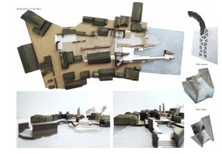 Model photos of the Salon.
Wall element
Bath bridge
 