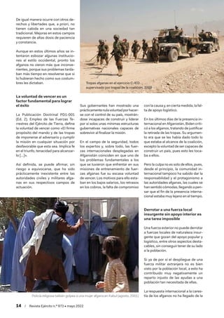 14  /  Revista Ejército n.º 973 • mayo 2022
De igual manera ocurre con otros de-
rechos y libertades que, a priori, no
tie...
