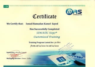 Ismail Certificates | PDF