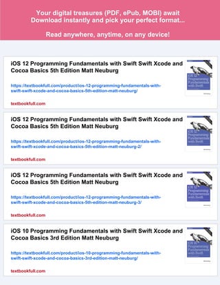 iOS 14 Programming Fundamentals with Swift Covers iOS 14 Xcode 12 and ...