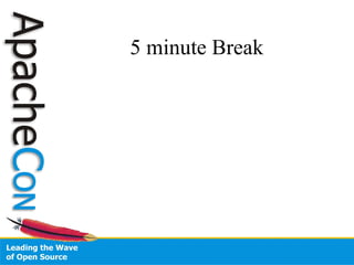 5 minute Break
 