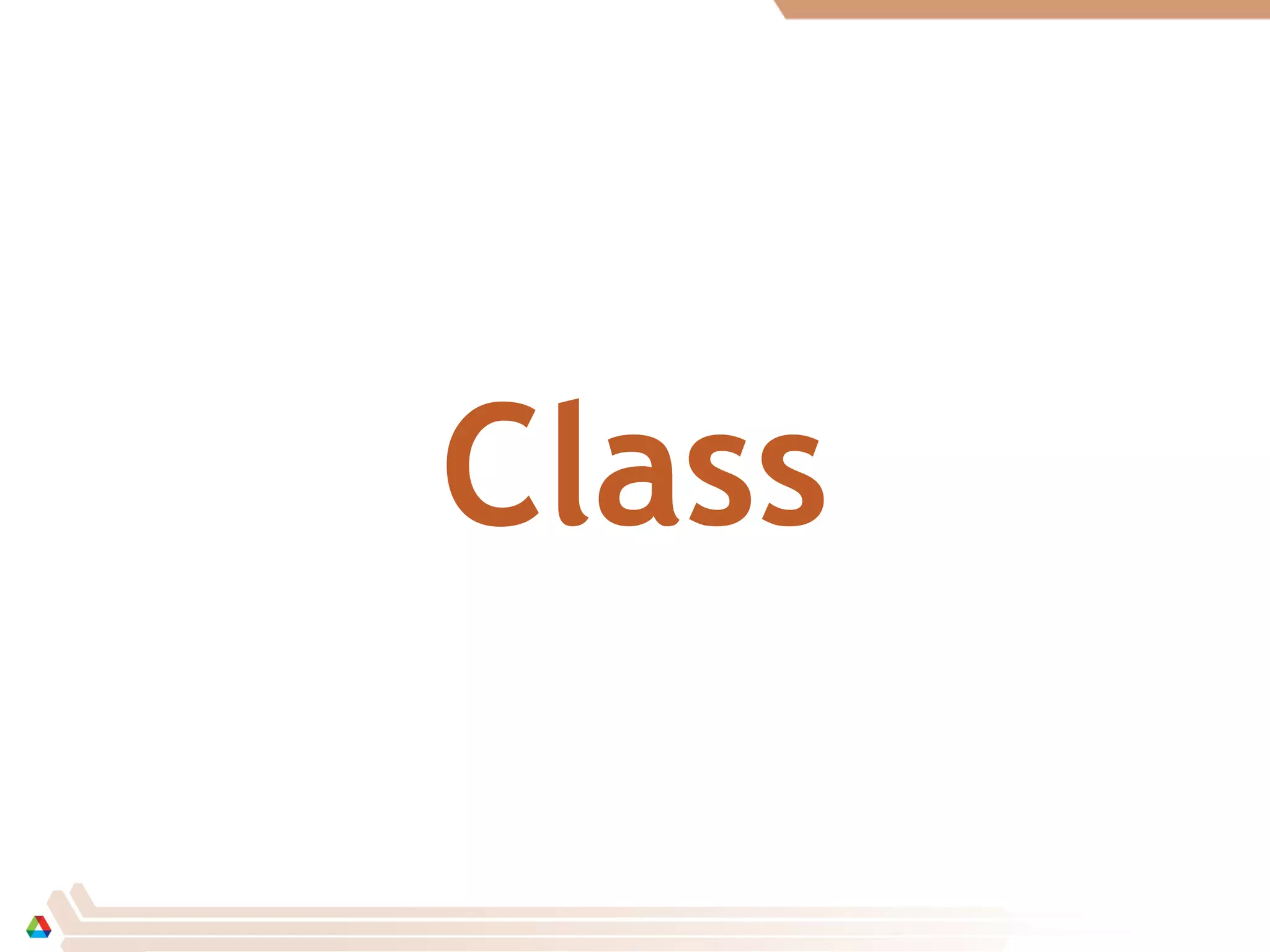 Class
 