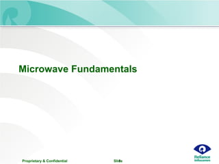 Proprietary & Confidential Slide1
Microwave Fundamentals
 