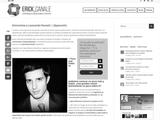 Erick Cannale Marketing - Entrevista a Leonardo Penotti