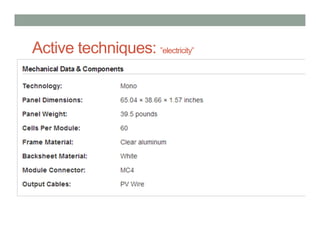 Active techniques: ”electricity”
 