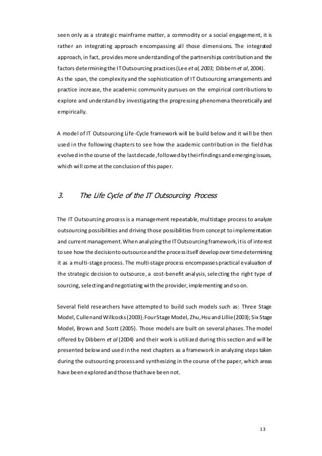 thesis on it outsourcing thesis on it outsourcing