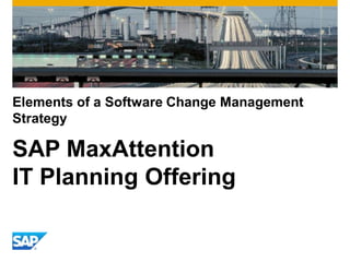 Elements of a Software Change Management
Strategy
SAP MaxAttention
IT Planning Offering
 