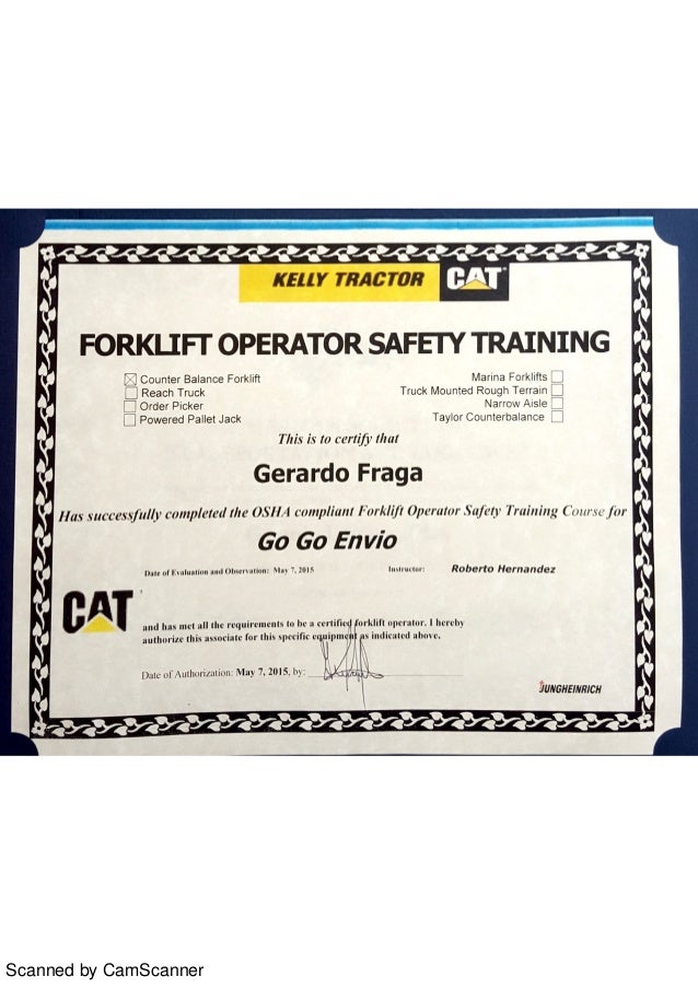 Osha Forklift Operator Safety Training