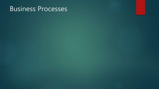Business Processes
 
