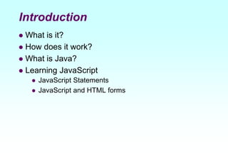 Introduction to JavaScript | PPT
