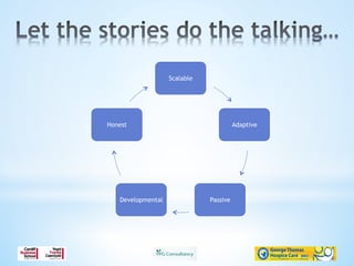 Scalable
Adaptive
PassiveDevelopmental
Honest
 