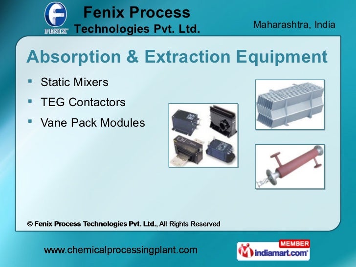 Mass Transfer Equipment by Fenix Process Technologies Pvt. Ltd., Pune