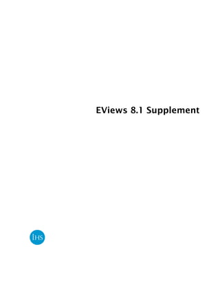 EViews 8.1 Supplement
 