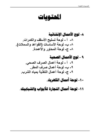 ΔΤΘϔϟ΍ϥΎϜϣϞΜϣˬϋϮϧΔϣΪΨΘδϤϟ΍Ε΍ϭΩήΨϟ΍ΔϴˬΔѧϴϋϮϧϭϚϤγ
‫اﻟﻤﺴﺘﻌﻤﻞ‬ ‫اﻟﺰﺟﺎج‬،...‫اﻟﺦ‬.(
‫ﺍﻷﺑﻮﺍﺏ‬ ‫ﳕﺎﺫﺝ‬ ‫ﺟﺪﻭﻝ‬
‫اﻟﻤﻘﺎﺳﺎت‬)‫ﺳﻢ‬(
‫ﻧﻤﻮذج‬‫اﻟﻌﺪد‬
‫ﻋﺮض‬‫ارﺗﻔﺎع‬
‫اﻟﻨﻮع‬‫اﻟﻤﻮاﺻﻔﺎت‬‫ﻣﻼﺣﻈﺎت‬
‫ب‬١١١٥٠٢٢٠‫ﻣﻔﺼﻠﻲ‬‫اﻟﻘﺮو‬ ‫ﺧﺸﺐ‬ ‫ﻣﻦ‬ ‫ﺿﻠﻔﺘﯿﻦ‬ ‫ﺣﺸﻮ‬ ‫ﺑﺎب‬‫اﻟﺮﺋﯿﺴﻲ‬ ‫اﻟﻤﺪﺧﻞ‬ ‫ﺑﺎب‬
‫ب‬٢٤٩٠٢٢٠‫ﻣﻔﺼﻠﻲ‬‫واﺣﺪة‬ ‫ﺿﻠﻔﺔ‬ ‫ﺣﺸﻮ‬ ‫ﺑﺎب‬‫اﻟﻤﻮﺳﻜﻲ‬ ‫ﺧﺸﺐ‬ ‫ﻣﻦ‬‫ﻧﻮم‬‫ﺣﺠﺮة‬ ‫ﺑﺎب‬
‫ب‬٣٢٨٠٢٢٠‫ﻣﺮوﺣﺔ‬‫ﺿﻠﻔﺘﯿﻦ‬ ‫ﻣﻮﺳﻜﻲ‬ ‫ﺗﺠﻠﯿﺪ‬ ‫ﺑﺎب‬‫ﻣﻄﺒﺦ‬ ‫ﺑﺎب‬
............................
............................
............................
‫ب‬٩١٢٥٠٢٢٠‫ﻣﻨﺰﻟﻖ‬‫أﻟﻮﻣﻮﻧﯿﻮم‬ ‫ﺿﻠﻔﺘﯿﻦ‬ ‫ﺑﺎب‬‫ﻓﯿﻤﯿﮫ‬ ‫وزﺟﺎج‬‫ا‬ ‫ﺑﺎب‬‫ﻟﺘﺮاس‬
‫رﻗﻢ‬ ‫ﺟﺪول‬)١(‫اﻷﺑﻮاب‬ ‫ﻧﻤﺎذج‬
‫ﺍﻟﺸﺒﺎﺑﻴﻚ‬ ‫ﳕﺎﺫﺝ‬ ‫ﺟﺪﻭﻝ‬
‫اﻟﻤﻘﺎﺳﺎت‬)‫ﺳﻢ‬(
‫ﻧﻤﻮذج‬‫اﻟﻌﺪد‬
‫ﻋﺮض‬‫ارﺗﻔﺎع‬‫ﺟﻠﺴﺔ‬
‫اﻟﻨﻮع‬‫اﻟﻤﻮاﺻﻔﺎت‬‫ﻣﻼﺣﻈﺎت‬
‫ش‬١١١٤٠١٢٠١٠٠‫ﻣﻔﺼﻠﻲ‬‫ﺷﺒﺎك‬‫أﻟﻮﻣﻮﻧﯿﻮم‬‫ﺿﻠﻔﺘﯿﻦ‬ ‫ﻓﯿﻤﯿﮫ‬ ‫وزﺟﺎج‬‫اﻟﻨﻮم‬ ‫ﻏﺮف‬ ‫ﺷﺒﺎك‬
‫ش‬٢٤١٤٠١٢٠١٠٠‫ﻣﻔﺼﻠﻲ‬‫ﺿﻠﻔﺘﯿﻦ‬ ‫وزﺟﺎج‬ ‫ﺷﯿﺶ‬‫ﻏﺮﻓﺔ‬ ‫ﺷﺒﺎك‬‫اﻟﺴﻔﺮة‬
‫ش‬٣١٢٥٠١٢٠١٠٠‫ﻣﻨﺰﻟﻖ‬‫ﺷﺒﺎك‬‫أﻟﻮﻣﻮﻧﯿﻮم‬‫ﻓﯿﻤﯿﮫ‬ ‫وزﺟﺎج‬٤‫ﺿﻠﻒ‬‫اﻟﺼﺎﻟﻮن‬ ‫ﺷﺒﺎك‬
‫رﻗﻢ‬ ‫ﺟﺪول‬)٢(‫ا‬ ‫ﻧﻤﺎذج‬‫ﻟﺸﺒﺎﺑﯿﻚ‬
 
