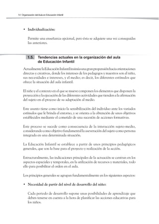 Organización del Aula en Ed. Infantil | PDF