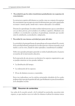 Organización del Aula en Ed. Infantil | PDF