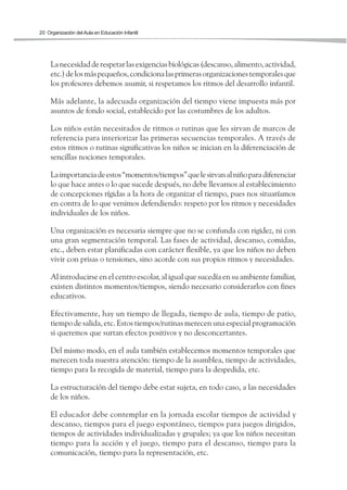 Organización del Aula en Ed. Infantil | PDF