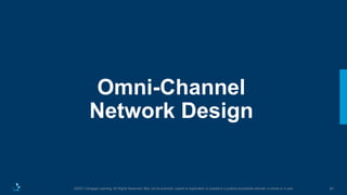 87
©2021 Cengage Learning. All Rights Reserved. May not be scanned, copied or duplicated, or posted to a publicly accessible website, in whole or in part.
Omni-Channel
Network Design
 