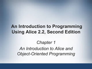 Alice ppt ch01 | PDF