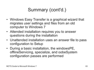 Guide To Windows 7 - Installing Windows 7 | PPT