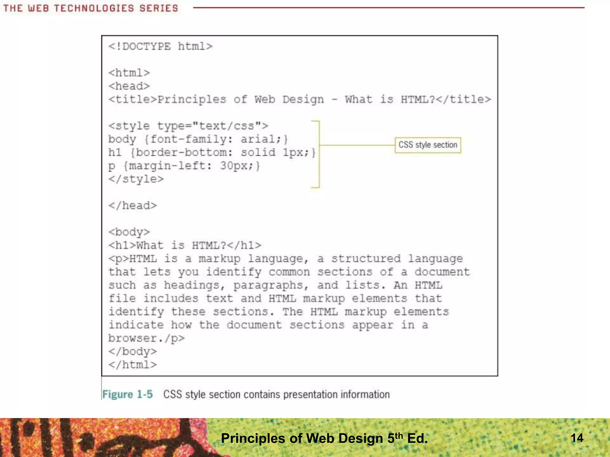 14
Principles of Web Design 5th Ed.
 