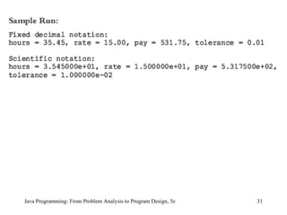 Java Programming: From Problem Analysis to Program Design, 5e 